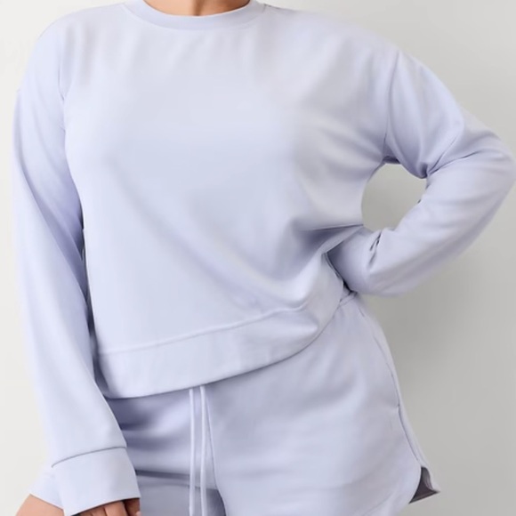 Athleta Tops - NWT Athleta Seasoft Crewneck Sweatshirt - Gossamer Blue